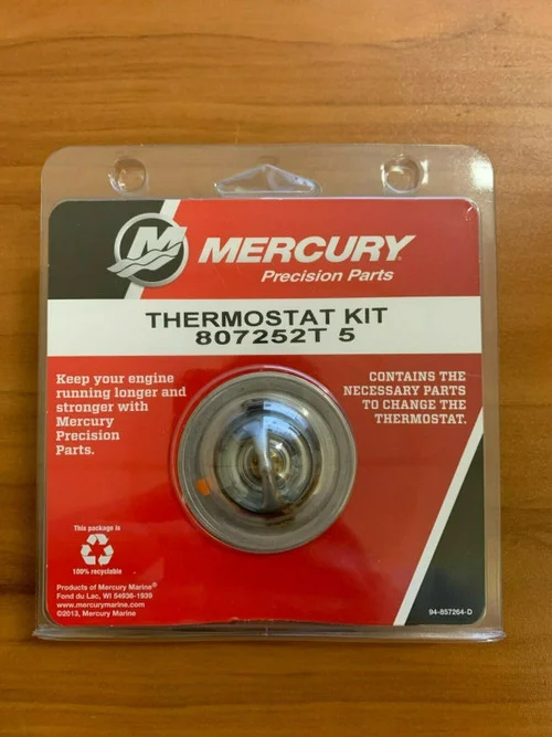 OEM Mercury Mercruiser 1987+ GM V6 V8 Thermostat Stat & Gasket KIT 160 Degree 807252T5