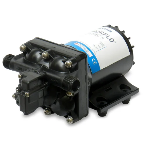 Shurflo Aqua King II Black 55 PSI 3 GPM Automatic Fresh Water Pump 8 1/8" x 5" x 4 1/8" Standard 12V 4138-111-E65