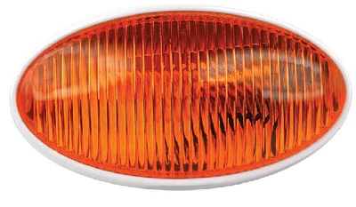 FulTyme RV - Porch Lght Ovl W/o Swtch Amber - 590-1119