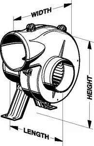 Jabsco - Par 12v Blower Flexmount 3 - 35515-0010