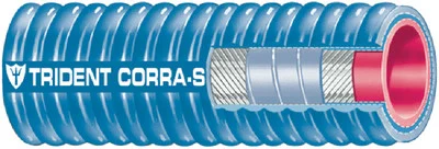 Trident hose - 2 Blu Corrg Sil Exh Hose - 252V2004