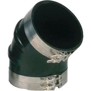 Trident Hose 45 Degree Rubber Elbow with T Clamp 6" Trl645SS