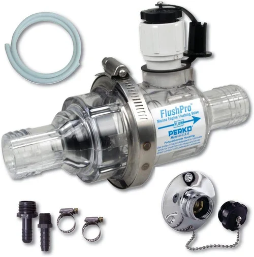 Perko FlushPro Inboard Engine Fresh Water Flush Kit (1 Inch Hose) 0457Dp6