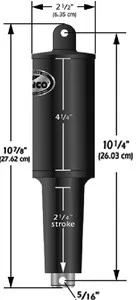 Lenco - 2-1/4in Short Xds Actuator - 15057-001