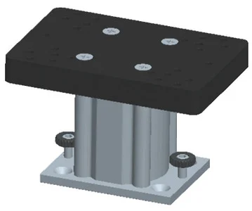 Cannon Downriggers - Fixed Base Ped Mount-alum 6in - 1904031