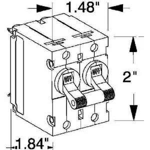 Ancor Circuit Breaker 20A 2 Pole White 552820