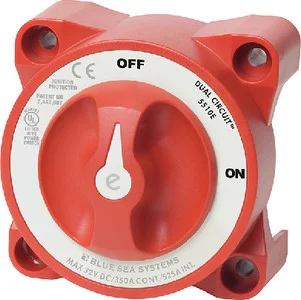 Blue Sea Systems - Switch Battery E Dual Circuit+ - 5510E