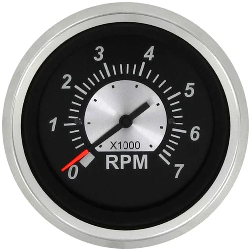 Sierra Black Sterling Tachometer Gas 7K Rpm 67363P