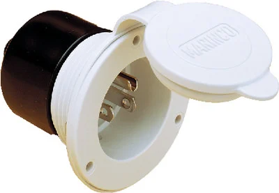 Parkpower by Marinco - 15amp 125v Straight Blade Wht. - 150BBIW.RV