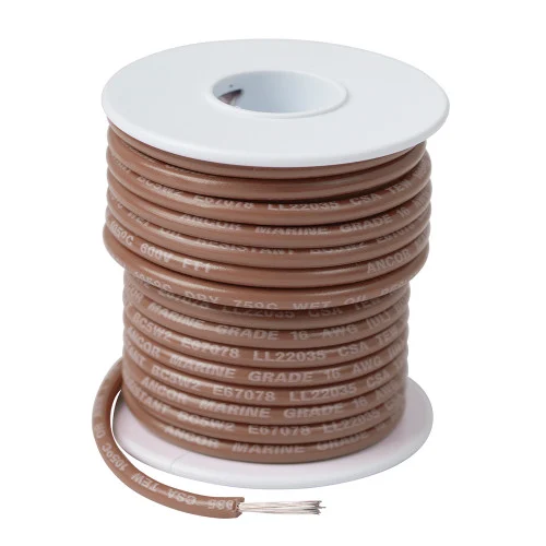 Ancor Wire Tinned #14 AWG Tan 100' 103810