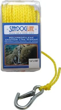 Sea-Dog Line Poly Anchor Line Snap 3/8X75 Yel 304210075Yw-1