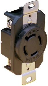 Marinco - Receptacle 12/24v Locking - 2018BR
