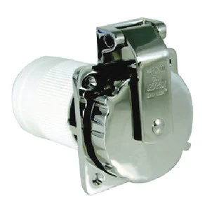 Marinco - 50a 125v/250v Ss Power Inlet - 6373EL-B