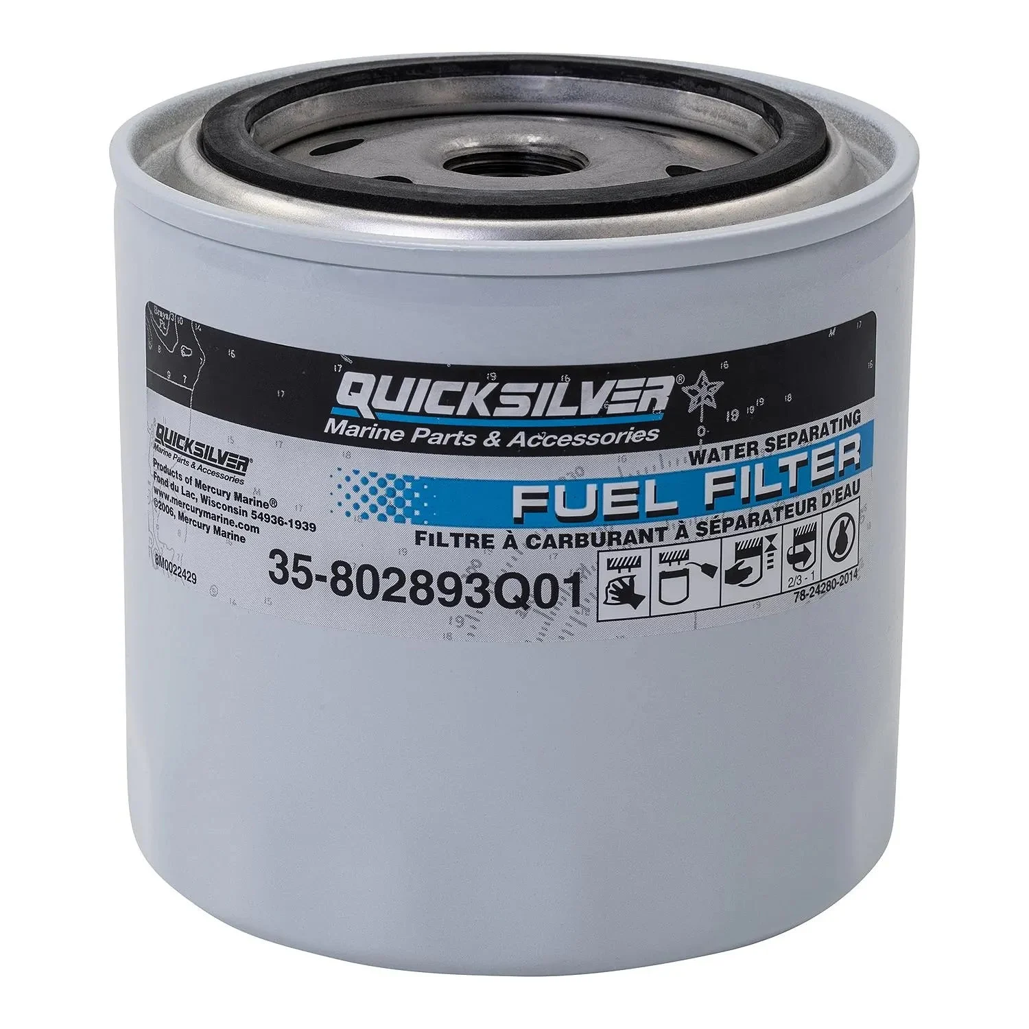 Mercury MerCruiser Quicksilver Fuel Filter 802893Q01
