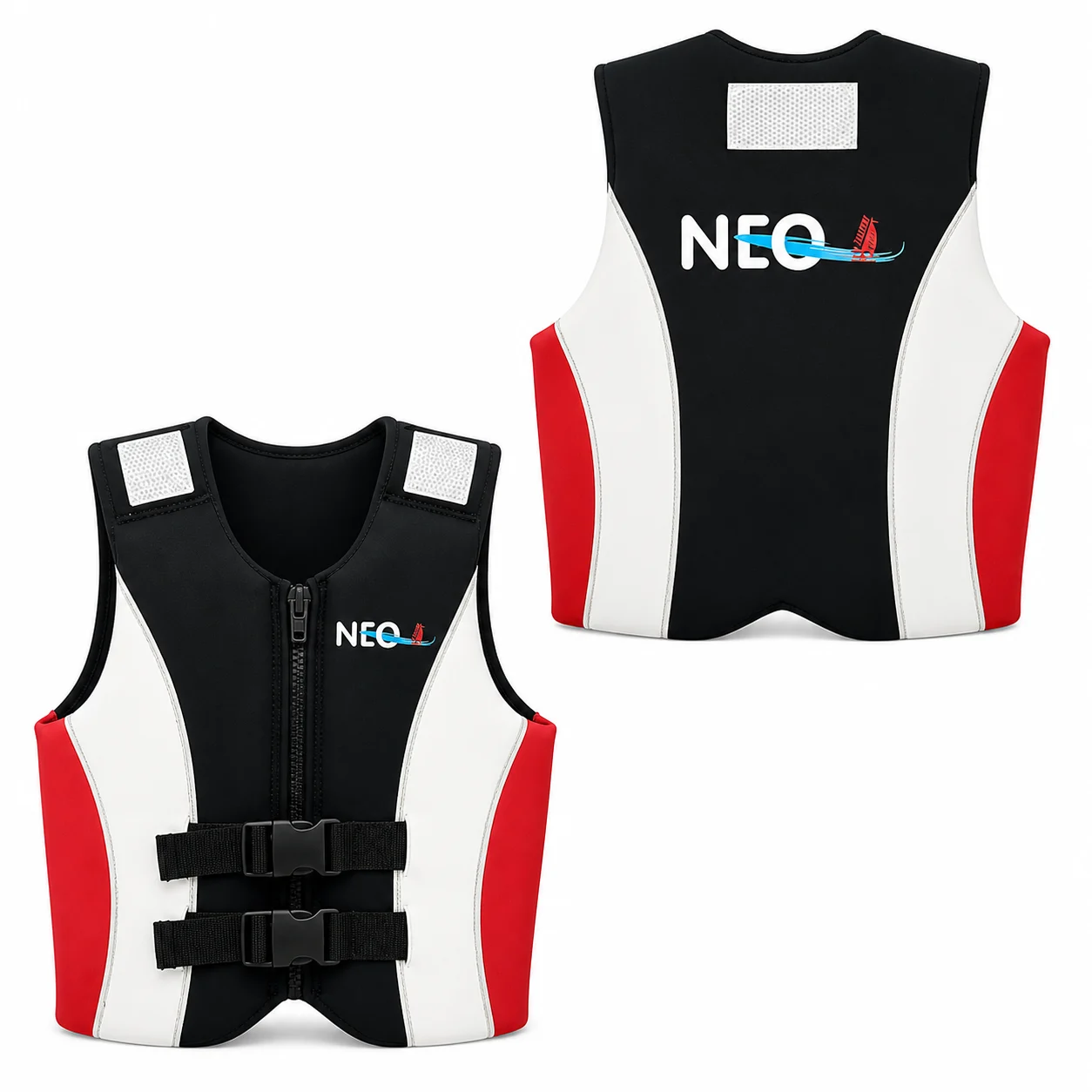 LALIZAS Neo Buoyancy Aid 50N | Child 25–40kg | 71068 | Neoprene White/Red/Black
