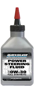OEM Quicksilver Synthetic Power Steering Fluid - 8 Oz 92-858076Q01