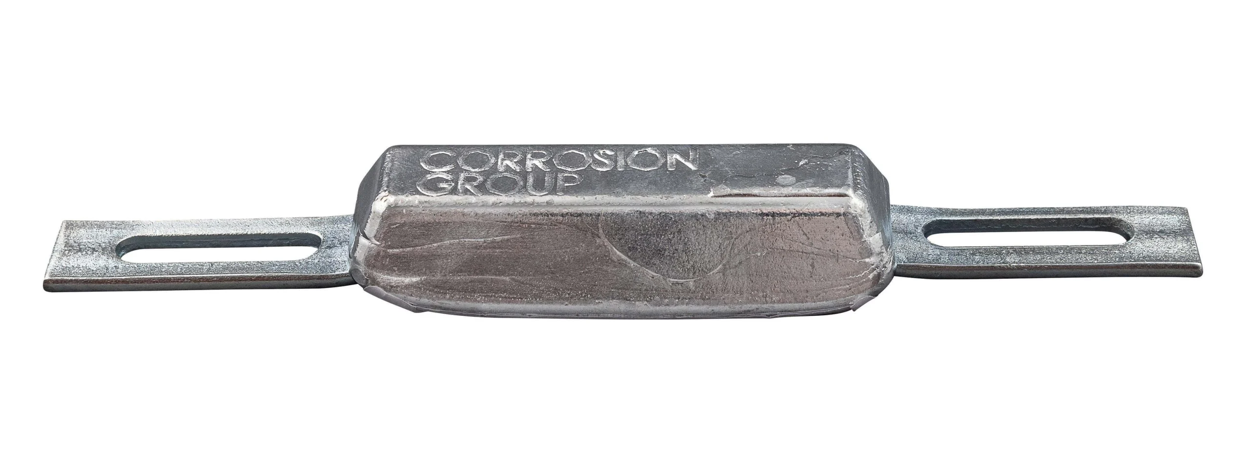 Zinc hull/rudder anode 0.55Lb Corrosion Group, 3.07*1.14*0.74inch (6.49), hole 0.251*1.18inch