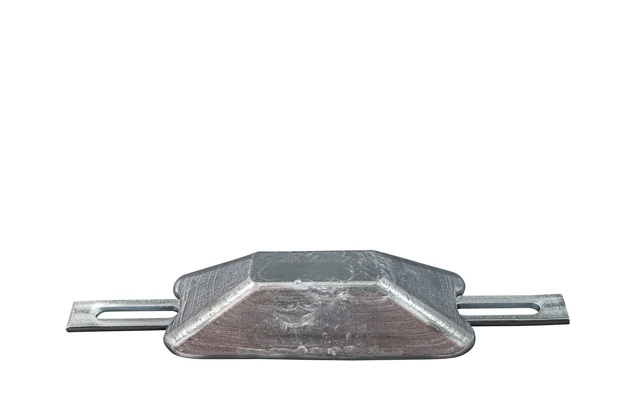 Aluminum anode 0.507Lb, 4.13 * 1.77 * 0.98 inch (6.29inch), hole 0.27 * 0.51inch