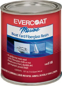 Evercoat - Boat Yard Resin Quart W/wax - 100518