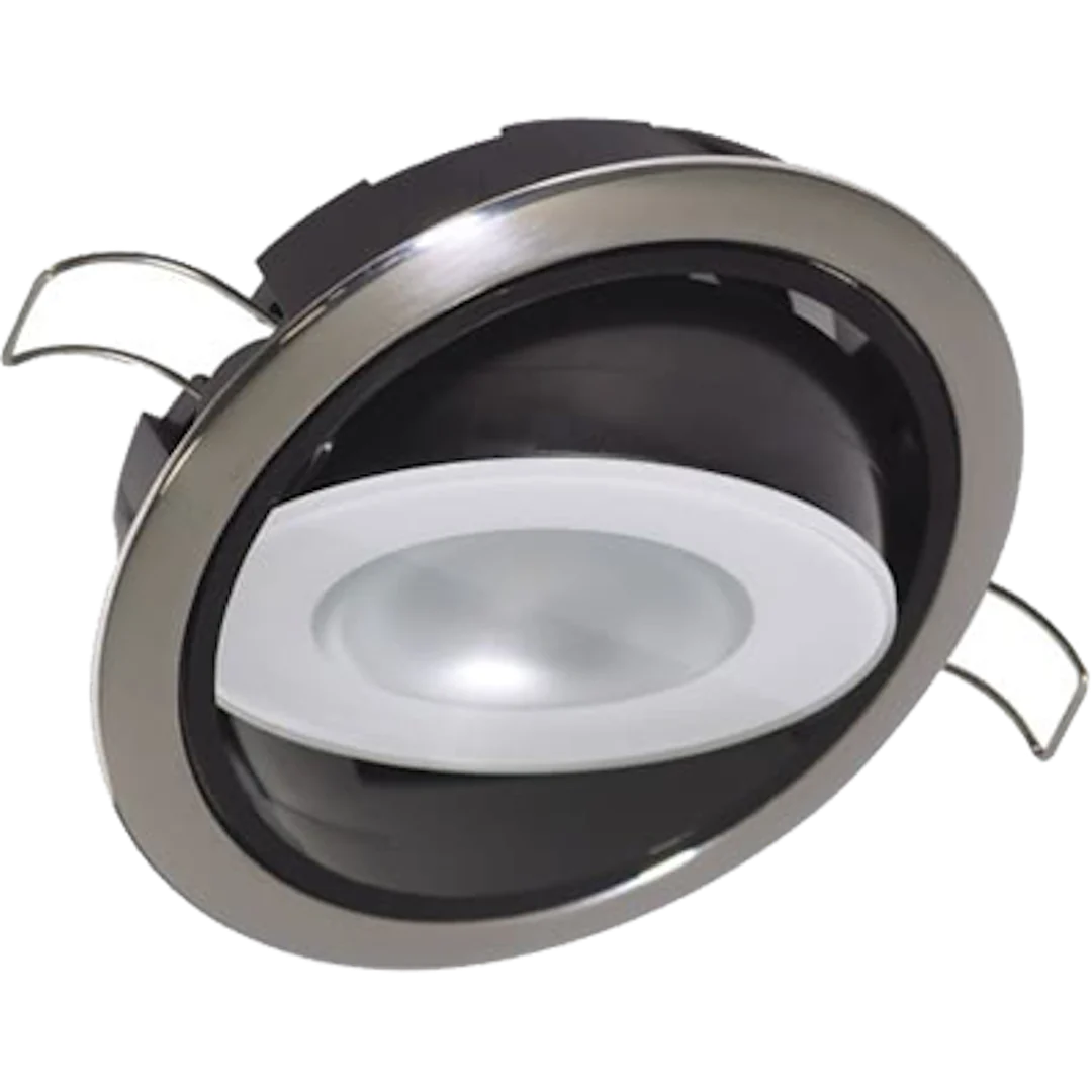 Lumitec Mirage Positionable Down Light - Warm White Dimming - Hi CRI - Polished Bezel