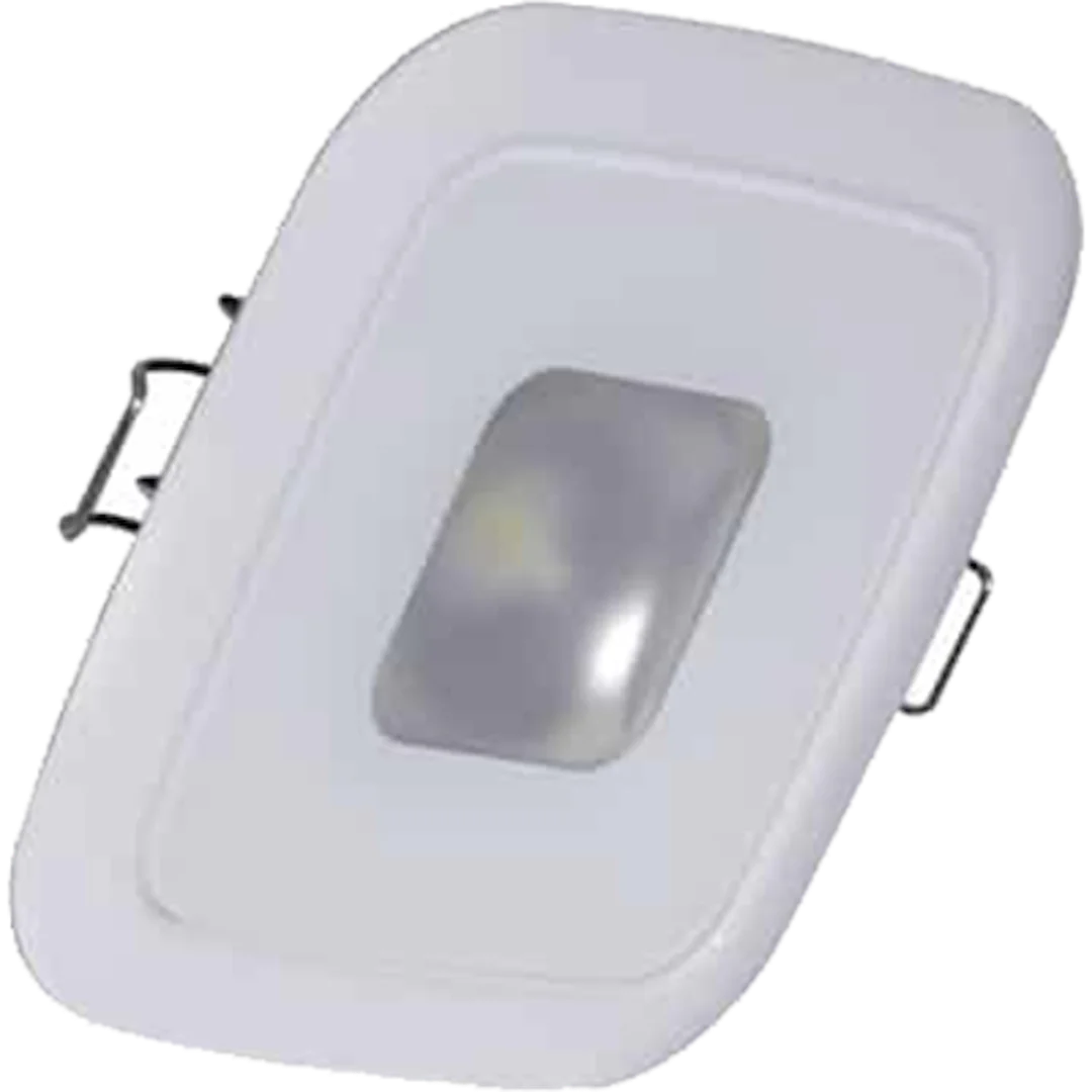 Lumitec Square Mirage Down Light - Spectrum RGBW Dimming - White Bezel