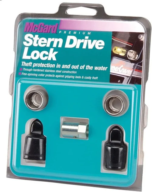 McGard Marine Twin Stern Drive Lock Set (7/16"- 20 Thread Size) - MerCruiser/OMC - Set of 2 Black 74019