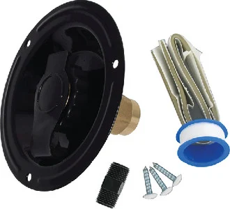Valterra - Water Inlet Recessed Black - A01-0178LFVP