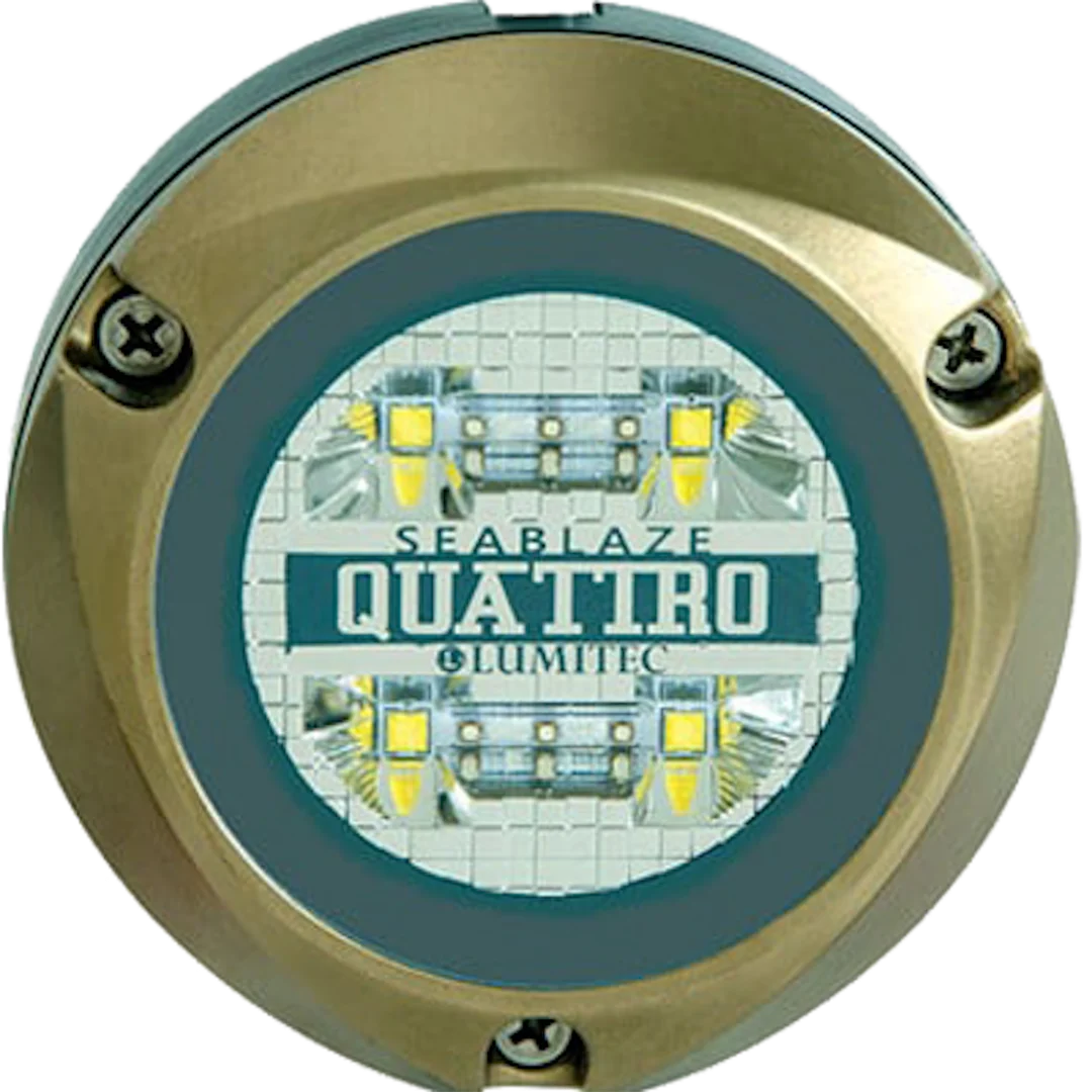 Lumitec Zambezi Quattro Surface Mount Underwater Light - White/Blue