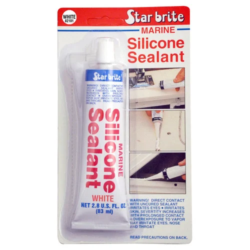 Starbrite Silicone Sealant White 100Ml 82101