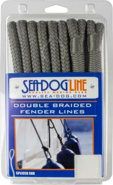 Sea-Dog Line Fender Line 1/4" x 6' Pr Black 302106006Bk-1