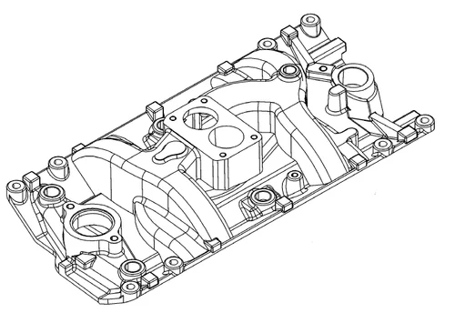 OEM Quicksilver/Mercury Intake Manifold Assembly 860100A1