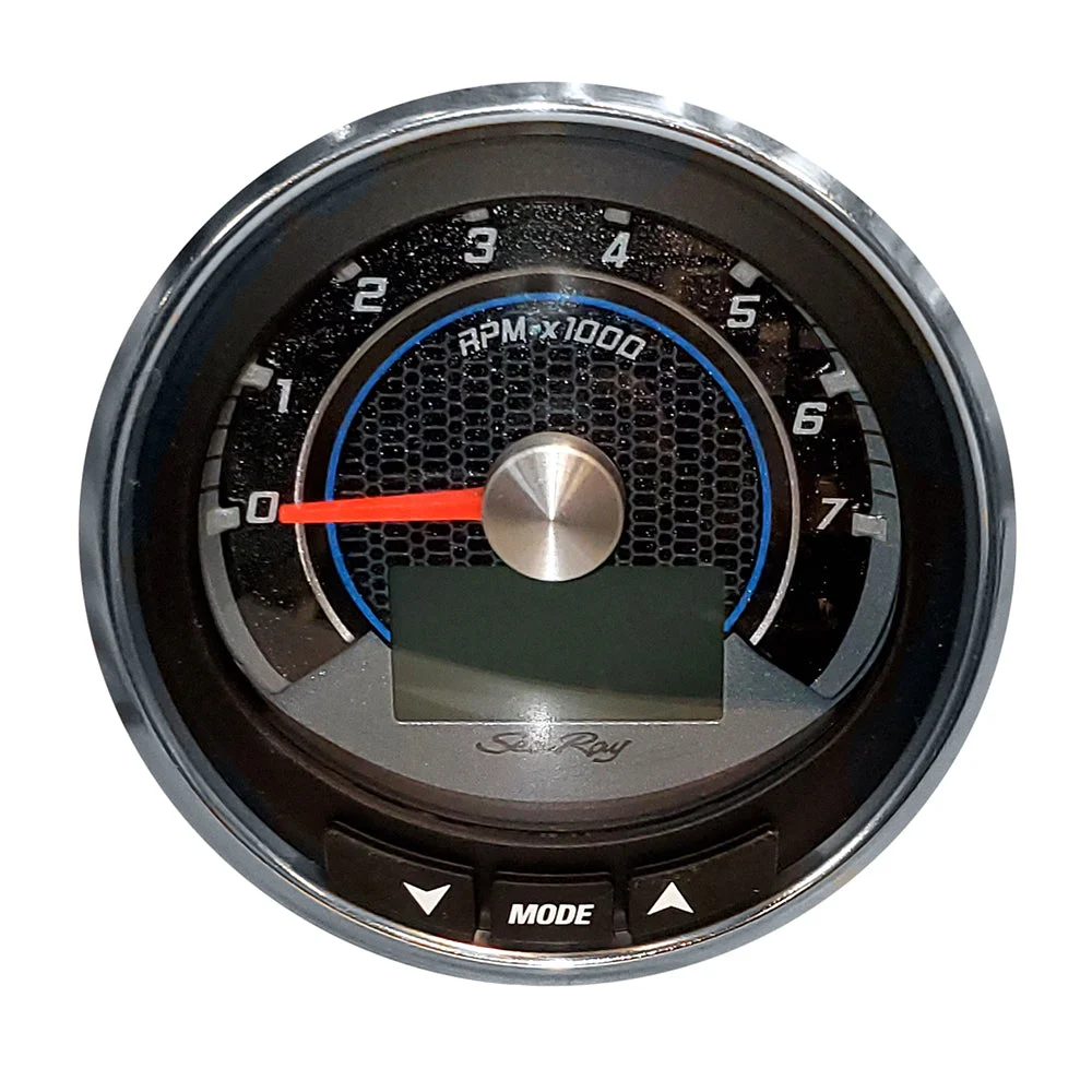 Faria 4" Tachometer (7000RPM) MGK3K SmartCraft f/Sea Ray - Black w/Stainless Steel Bezel