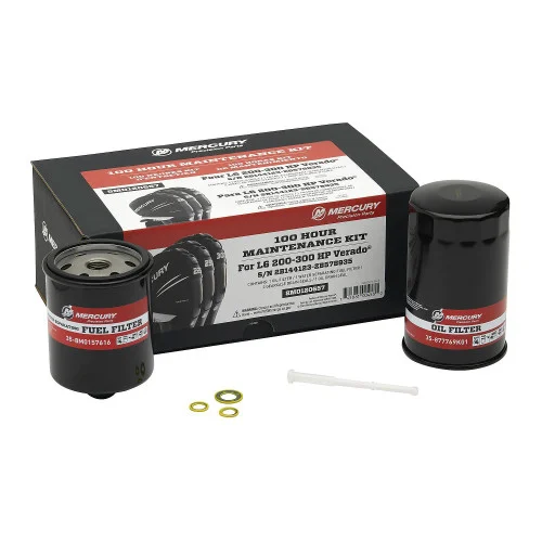OEM Mercury 100 Hour Maintenance Kit 200-350hp L6 Verado 2B144123 & above 8M0120657