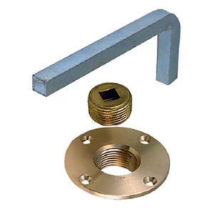 Perko Plug Garboard Drain Bronze Plus with Steel Wrench 0124000PLB
