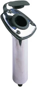 Perko - Flush Mnt Angled Rod Holder - 0448DP1CHR