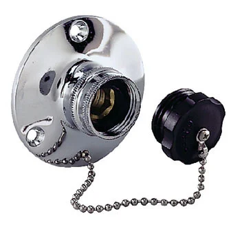 Perko Water Inlet Fitting with Plug 0499Dp0Chr