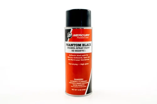 OEM Mercury MerCruiser Enamel Spray Paint - Phantom Black 92-8028781
