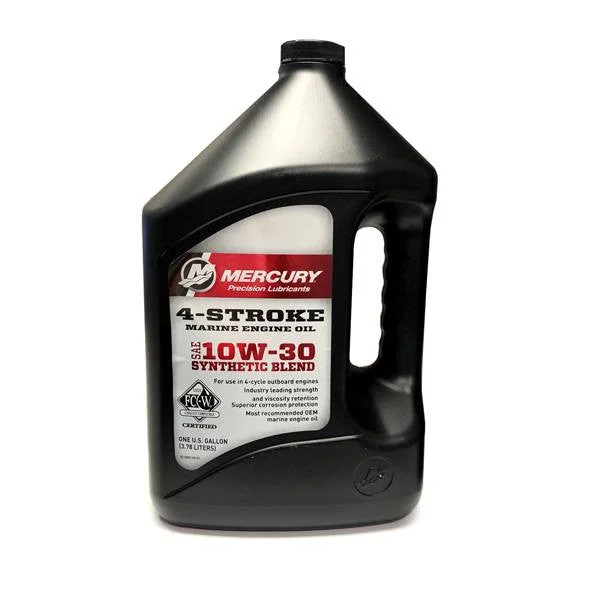 Mercury 4-Stroke Synthetic Blend Marine Oil 10W-30 1 Gallon 8M0149213