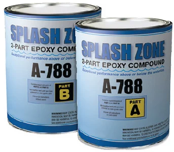 Pettit Splash 2-Part Zone Epoxy- Parts A & B- 2 Gallons Kit 84788/8478916 A788G