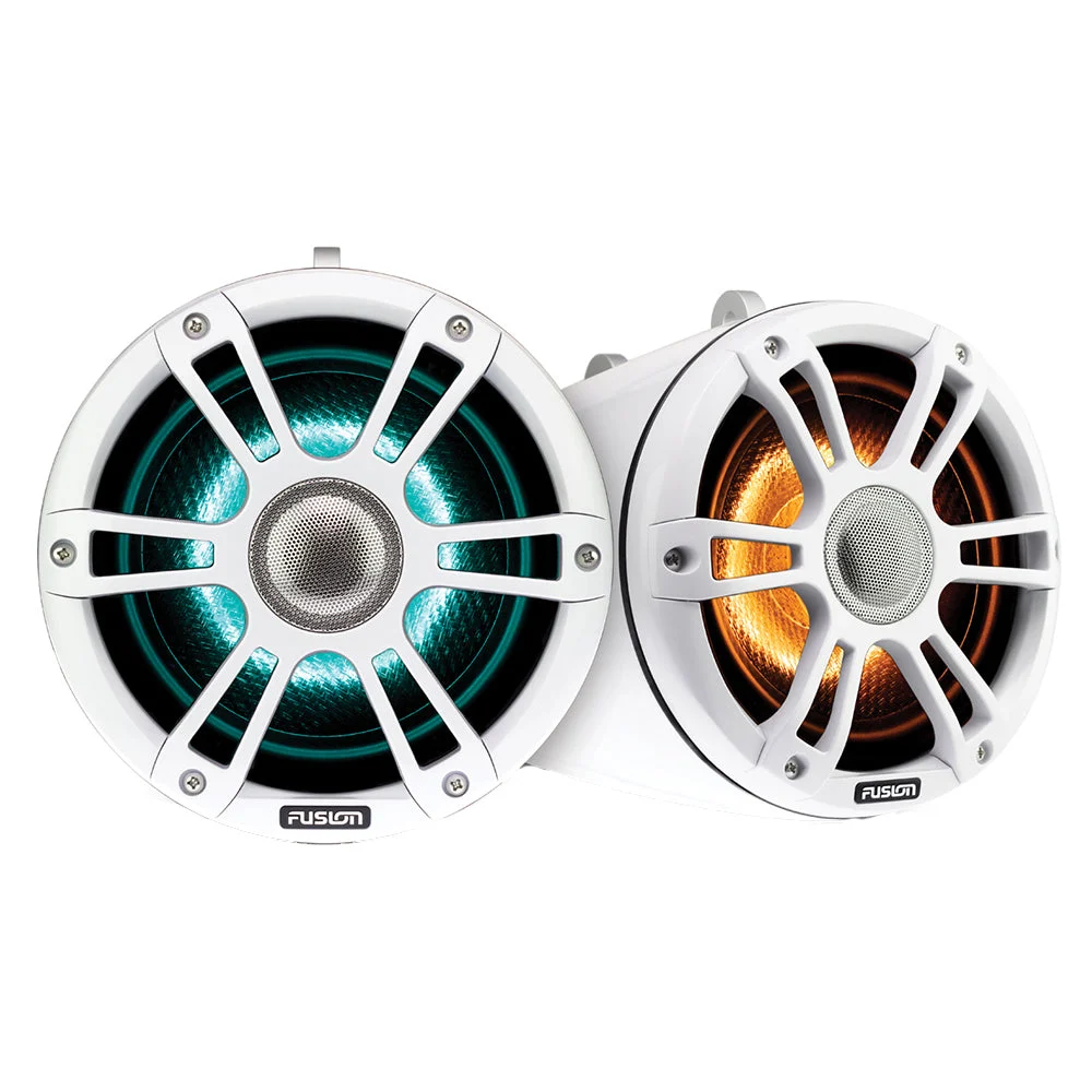 FUSION SG-FLT882SPW 8.8" Wake Tower Speakers w/CRGBW LED Lighting - White