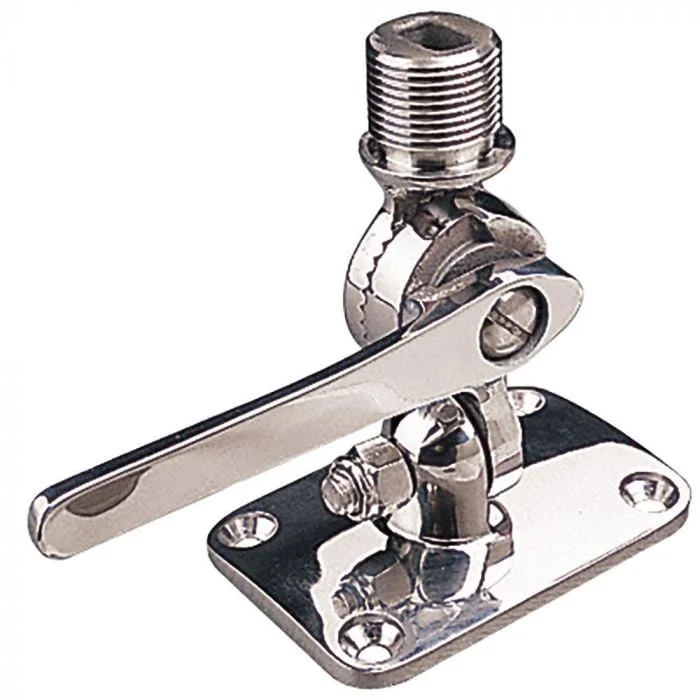 Sea-Dog Adjustable Marine Antenna Base Chrome/Zinc | SED-329300-1