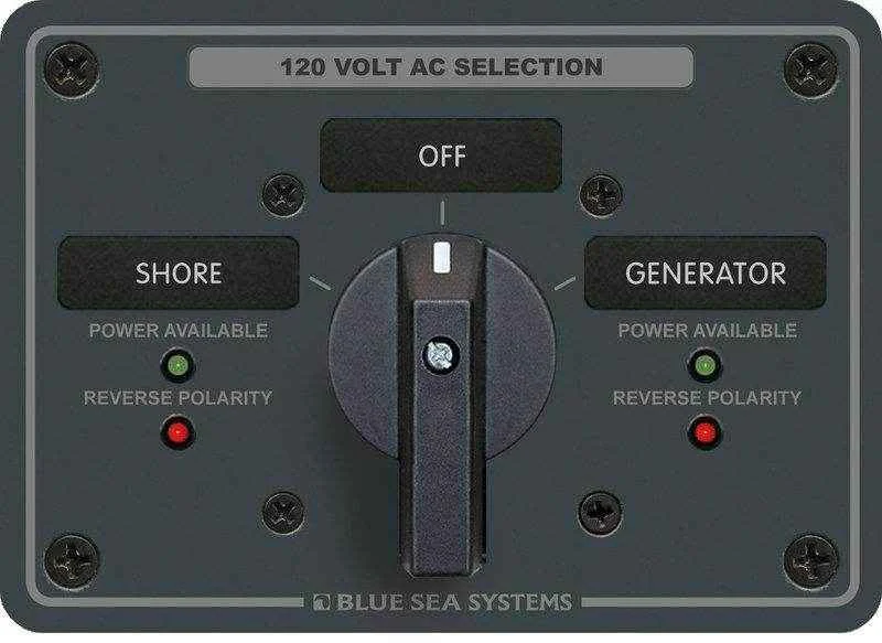 Blue Sea 120 Volt Rotary Switch Panel 8365