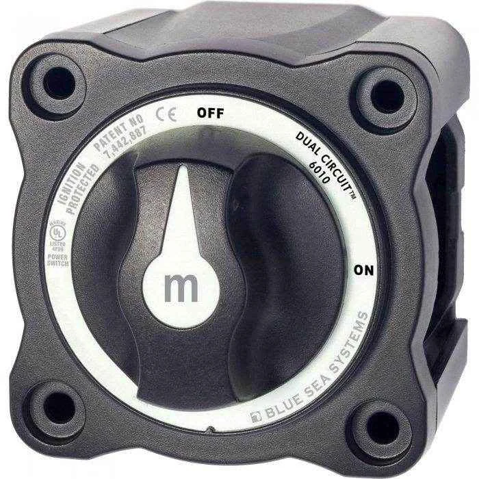 Blue Sea Black M-Series Battery Switch Dual Circuit 6010200