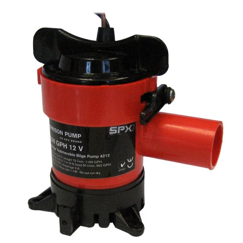 Johnson Pump Bilge Pump 1250 gph 1-1/8"hos 42123
