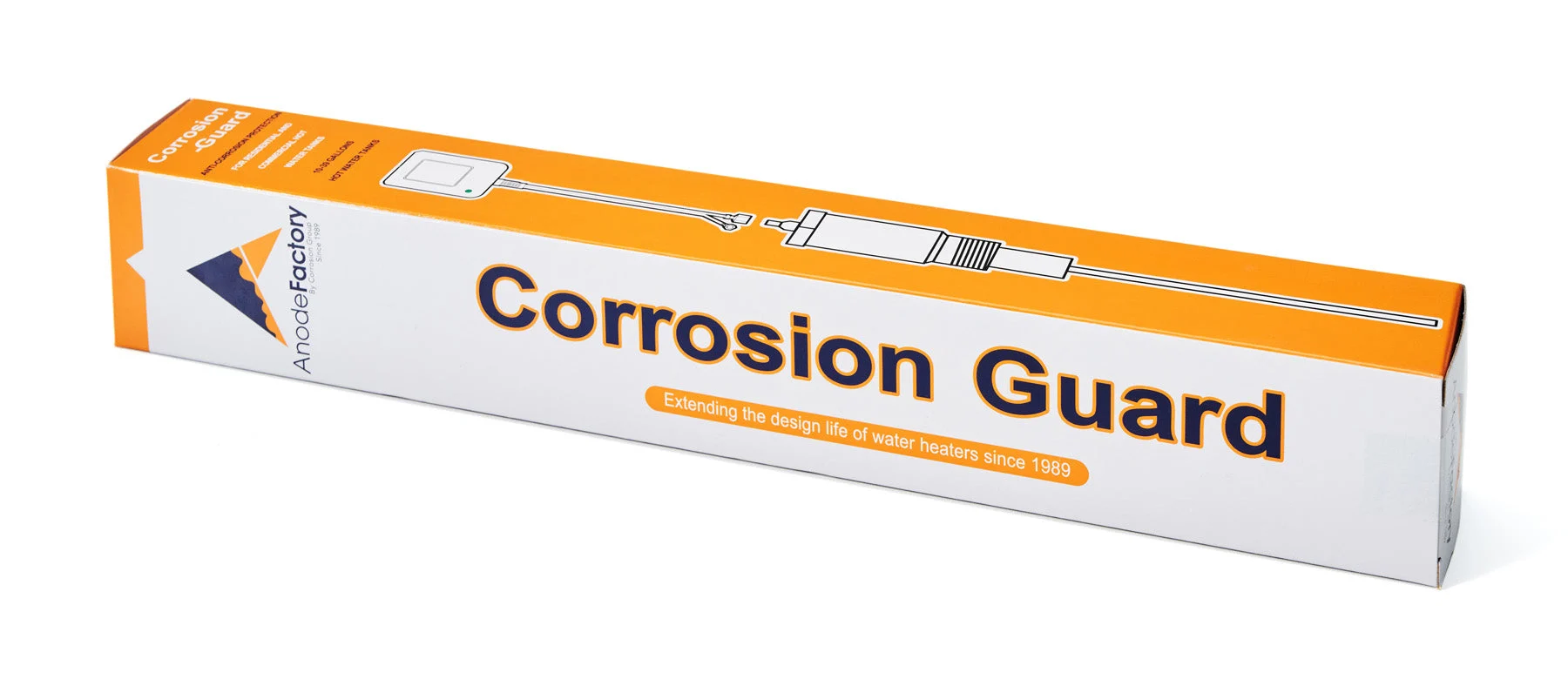 Corrosion Guard - Universal Powered Anode Rod for Water Heaters, FITS ANY BRAND - US Adapter