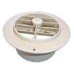 Msi  4 In. White Round Damper Vent