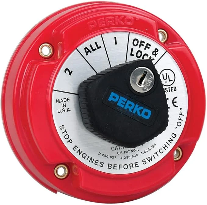 Perko Battery Selector Switch 8504-DP with Field Disconnect & Key Lock (PER 8504-DP)