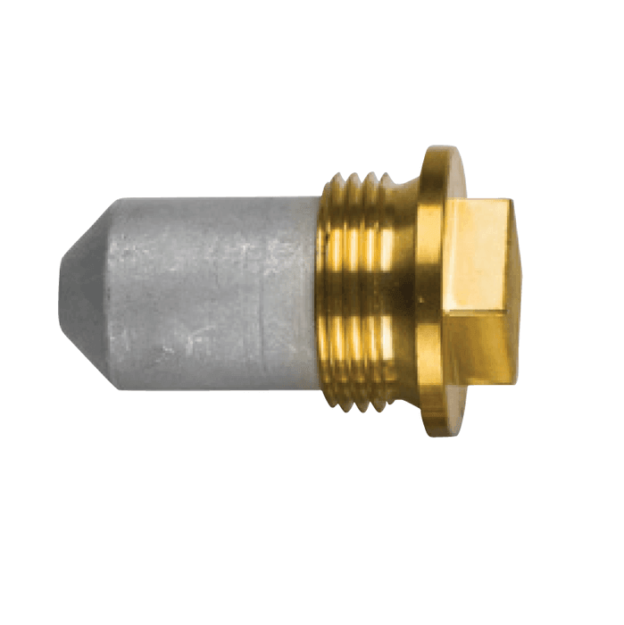 Zinc anode Volvo Penta, type pencil anode Ø1.02 - L 1.6 - with brass plug th. 1'' GAS (bspp), VP 823661