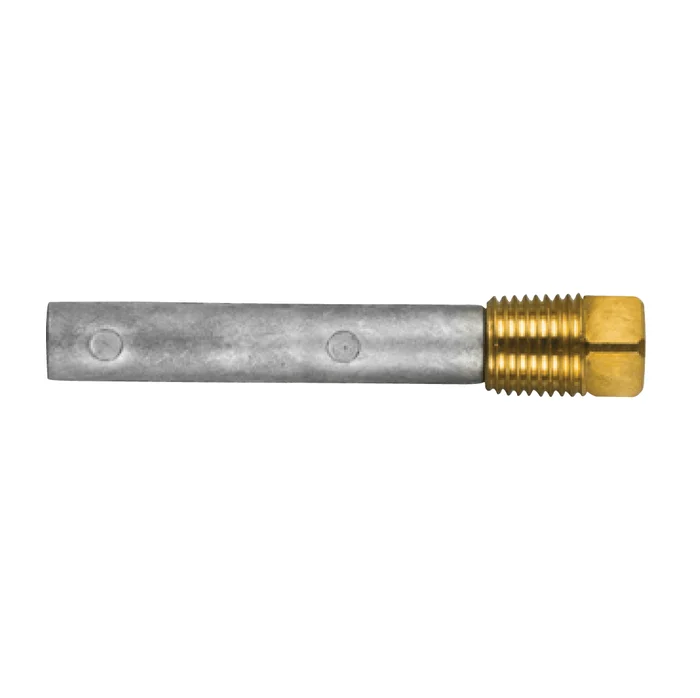 Zinc anode Caterpillar, engine, pencil anode complete kit with brass plug th.1 / 4"pspt