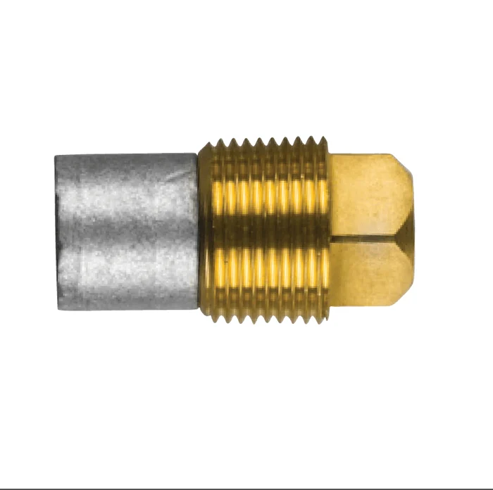 Zinc anode Caterpillar, engine, pencil anode complete kit with brass plug th.1 / 2" GAS (bspt)